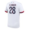 Officiële Voetbalshirt Paris Saint-Germain Carlos Soler 28 Uit 2024-25 - Heren